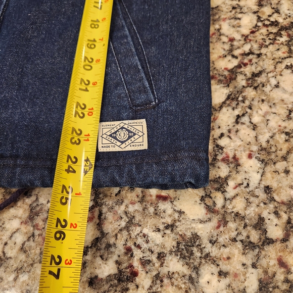 Element Men's Dark Blue Denim Bomber Jacket - Picture 6 of 9